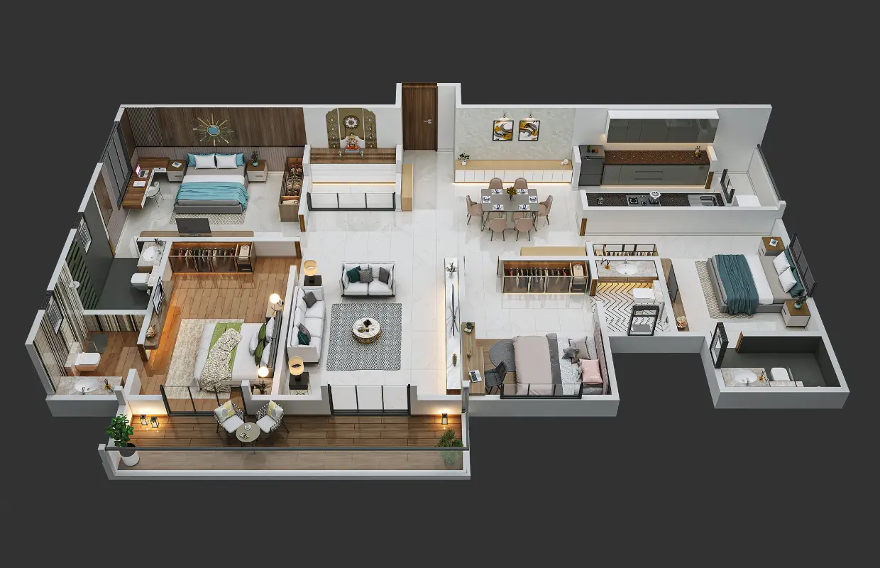 4 BHK Carpet